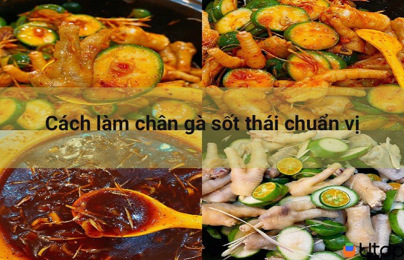 Cách làm chân gà sốt Thái 